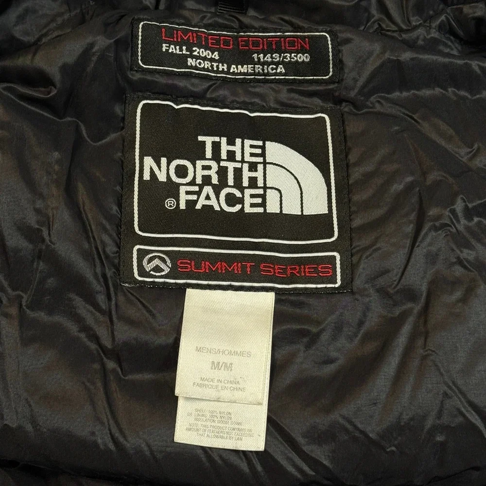 The North Face 900 LTD Down Nuptse Puffer Jacket Black Mens Medium Fall 2004 VTG
